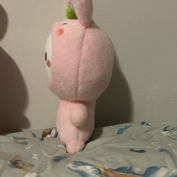 Cute pink bunnies with a strawberry onesie - Picture 3 of 5